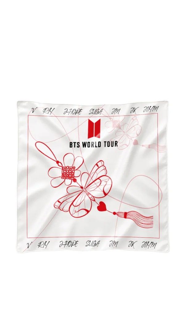 Pañoleta BTS TOUR ROJO